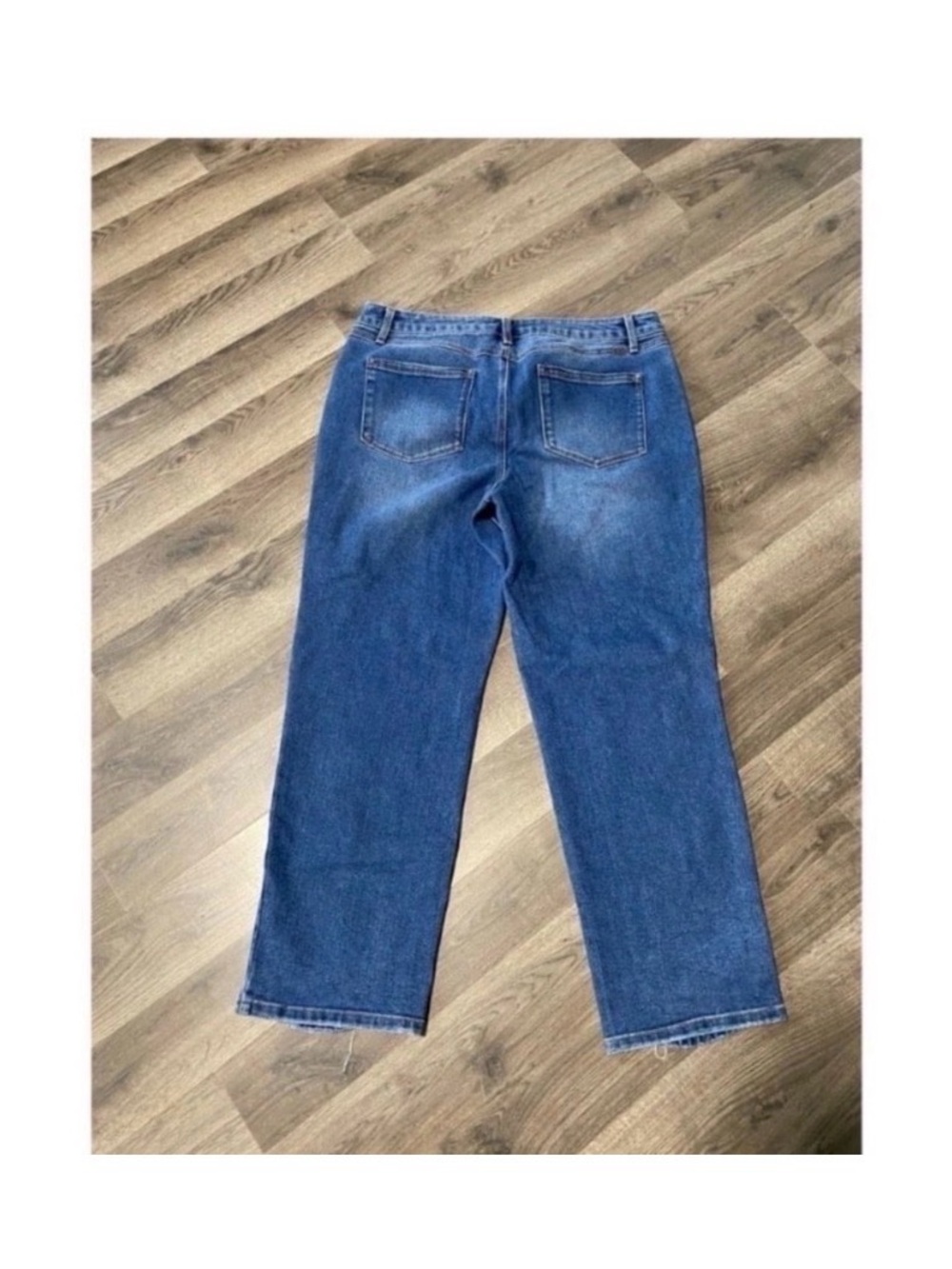 1822 Ripped Straight Mom Jeans Size 14 - Picture 6 of 7